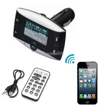 2015 NEW Blue LCD Car Kit MP3 Bluetooth Player Handsfree Wireless FM Transmitter Modulator Car charger +SD MMC USB Remote
2015 NEW Blue LCD Car Kit MP3 Bluetooth Player Handsfree Wireless FM Transmitter Modulator Car charger +SD MMC USB Remote