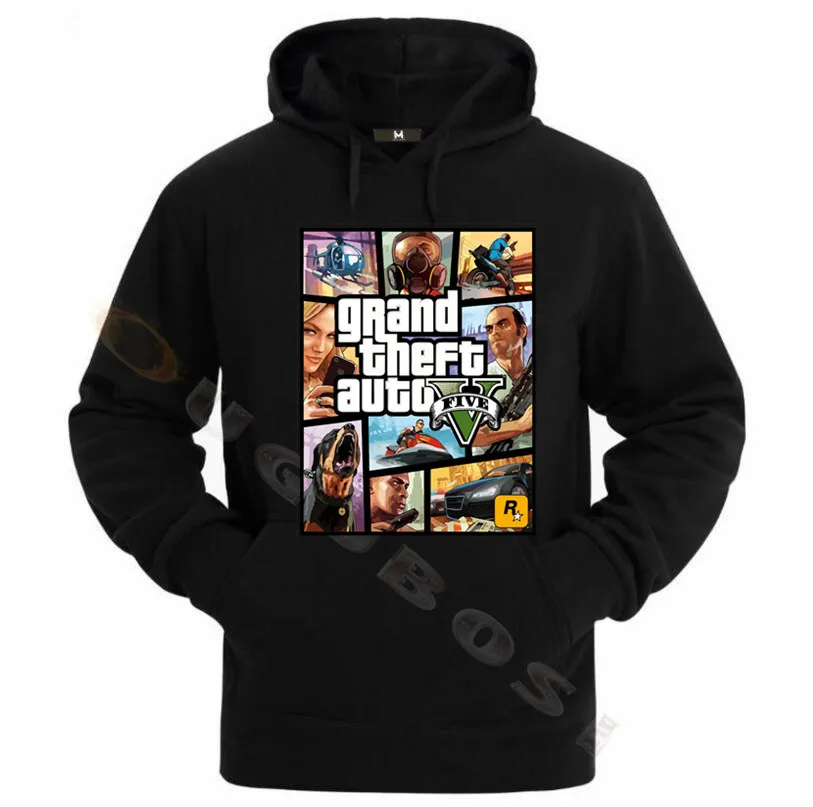 Grand Theft Auto GTA мужской уличный длинный рукав с капюшоном 5|Толстовки и свитшоты| |