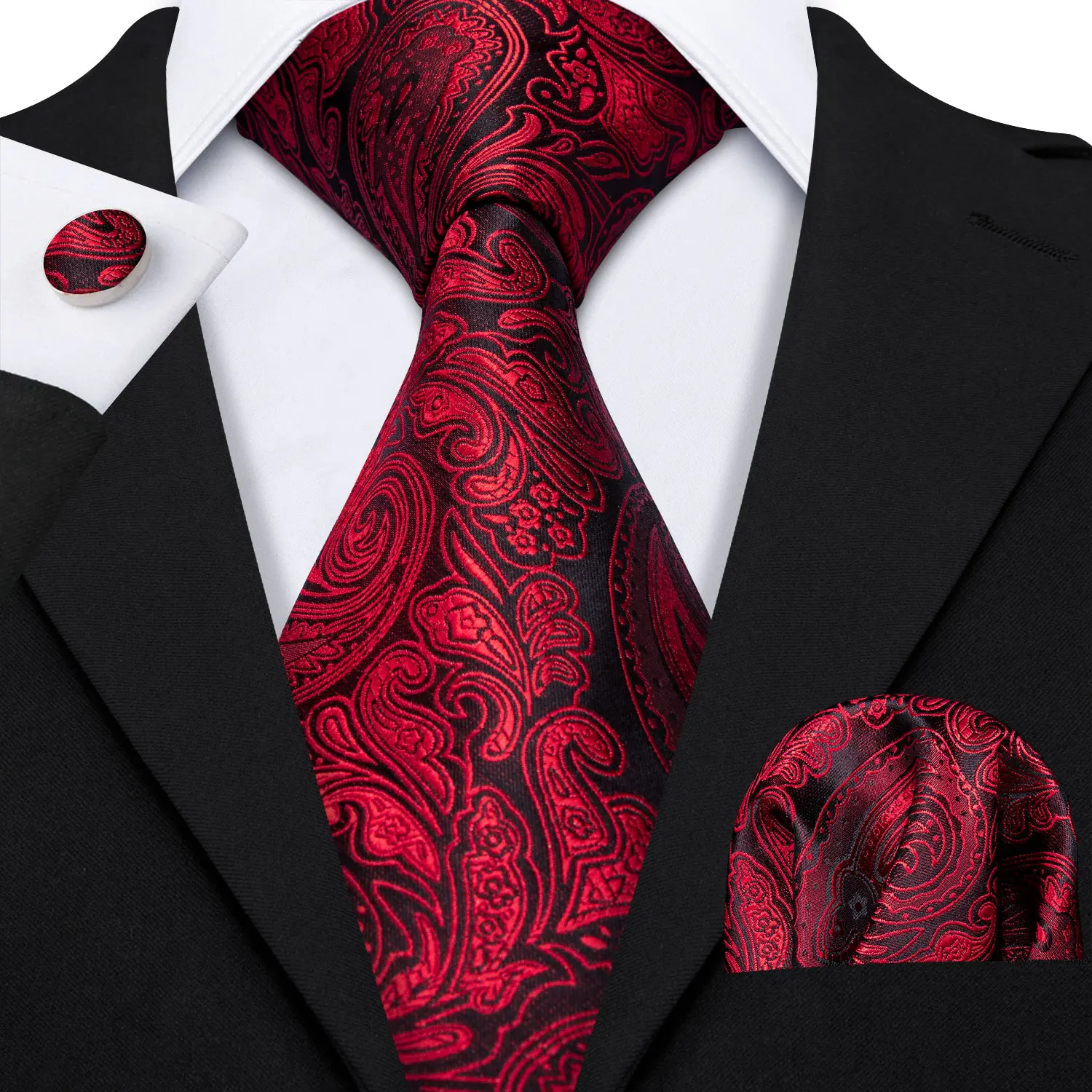 Rust Red Wedding Slik Ties For Man Paisley Floral Neck Ties Set Jacquard Fire Red Krawatte Party Gift Box Set Barry.Wang LS-5148
Rust Red Wedding Slik Ties For Man Paisley Floral Neck Ties Set Jacquard Fire Red Krawatte Party Gift Box Set Barry.Wang LS-5148