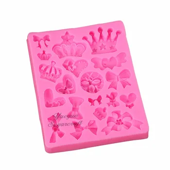Princess castle Crown bow-knot chess silicone mold fondant mold cake decorating tools chocolate gumpaste mold CK-SM-943
Princess castle Crown bow-knot chess silicone mold fondant mold cake decorating tools chocolate gumpaste mold CK-SM-943