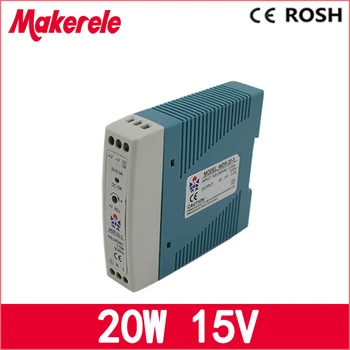 din rail 20W 15v power supply MDR-20-15 1.34a ac-dc DIN rail switching power supply for led driver free shipping 
din rail 20W 15v power supply MDR-20-15 1.34a ac-dc DIN rail switching power supply for led driver free shipping