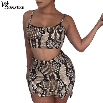 2 Pieces Sets Women Crop Top Bralette and Sexy Mini Bodycon Skrits 2018 Fashion Snake Printed Dress Autumn Two Pieces Set Female
2 Pieces Sets Women Crop Top Bralette and Sexy Mini Bodycon Skrits 2018 Fashion Snake Printed Dress Autumn Two Pieces Set Female