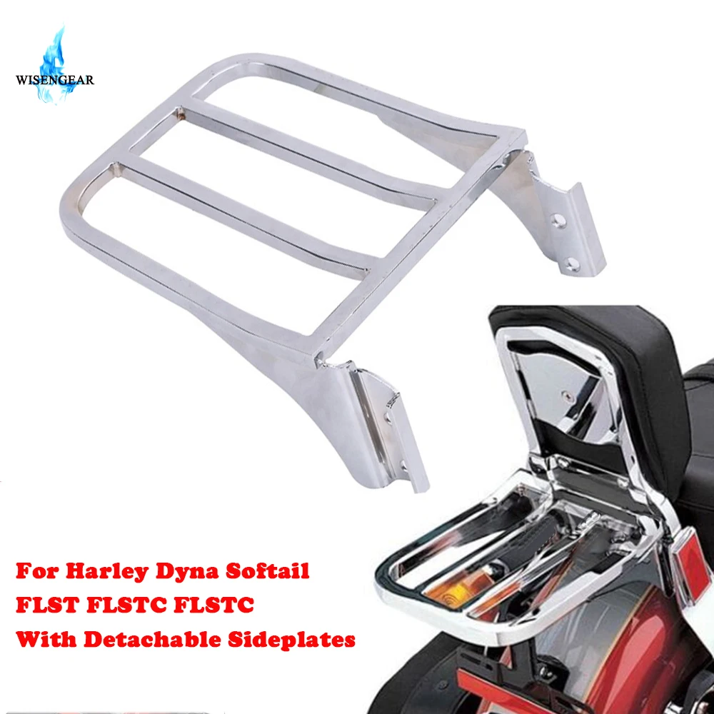 For Harley Sport Backrest Sissy Bar Motorcycle Rear Luggage Rack Dyna FLST FLSTC FLSTC Softail With Detachable Sideplates /
For Harley Sport Backrest Sissy Bar Motorcycle Rear Luggage Rack Dyna FLST FLSTC FLSTC Softail With Detachable Sideplates /