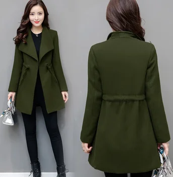 4xl plus big size jackets women spring autumn winter 2017 feminina fashion new ties thin woolen cloth long coat female A4500
4xl plus big size jackets women spring autumn winter 2017 feminina fashion new ties thin woolen cloth long coat female A4500
