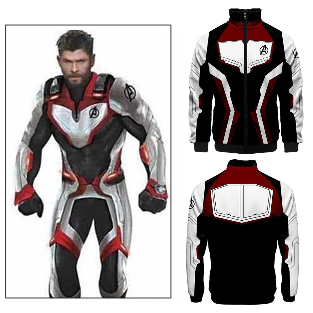 2019 The Avengers 4 Endgame Quantum Realm Jacket Avenger Uniform 3D print Zipper Jacket Sweatshirt No Hood Adult Cosplay Costume
2019 The Avengers 4 Endgame Quantum Realm Jacket Avenger Uniform 3D print Zipper Jacket Sweatshirt No Hood Adult Cosplay Costume