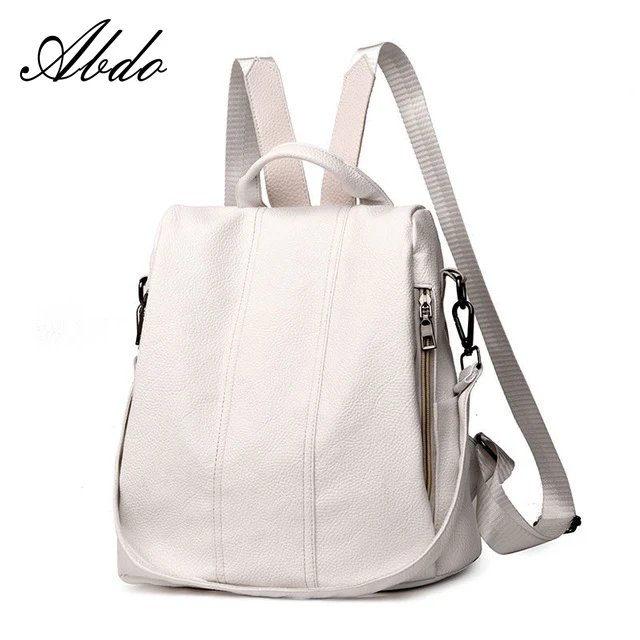 2019 fashion quality luxury women's backpack leather youth backpack retro girl bag white backpack large capacity travel backpack
2019 fashion quality luxury women's backpack leather youth backpack retro girl bag white backpack large capacity travel backpack