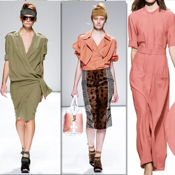 Imported natural heavy copper sand washing glossy fabric plant silk dress trouser cloth
Imported natural heavy copper sand washing glossy fabric plant silk dress trouser cloth