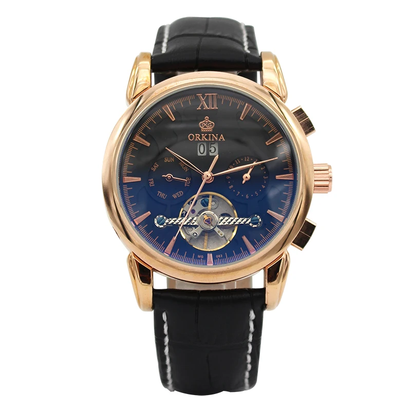 MG. ORKINA Brand Horloges Mannen Men's Watches Date Day Tourbillon Auto Mechanical Watches Wristwatch
MG. ORKINA Brand Horloges Mannen Men's Watches Date Day Tourbillon Auto Mechanical Watches Wristwatch