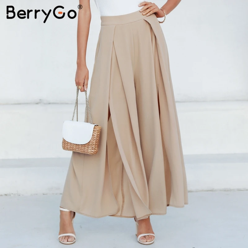 BerryGo Solid women pants elegant casual 2019 Long trousers high waist winter wide leg pant Female palazzo pants streetwear
BerryGo Solid women pants elegant casual 2019 Long trousers high waist winter wide leg pant Female palazzo pants streetwear