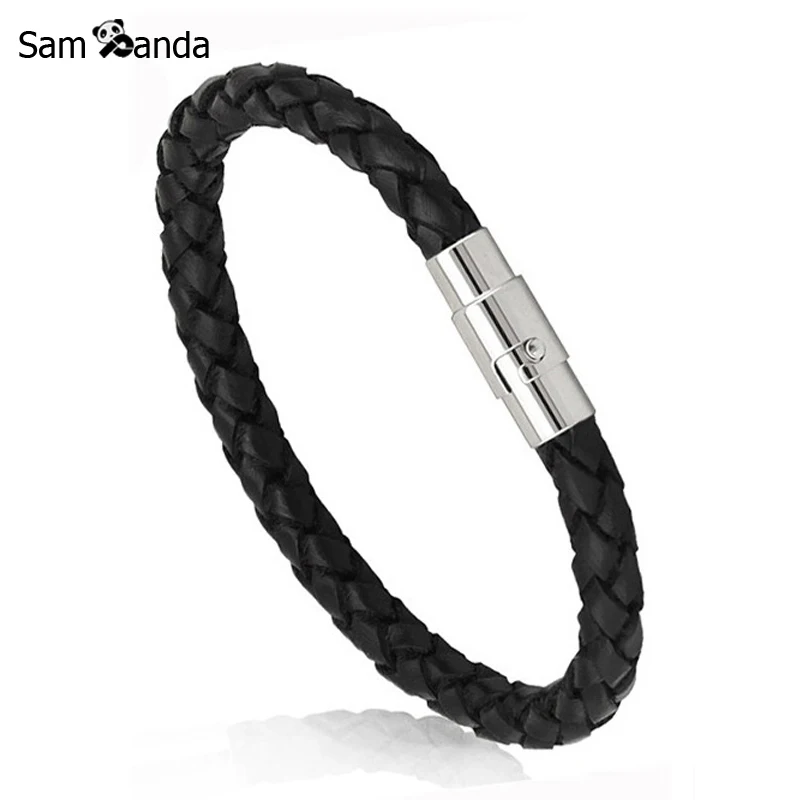 2019 New Trendy Men Black Leather Bracelet Friendship Bracelets & Bangles Pulseras Hombre Punk Men Jewelry Christmas Gift SL1762
2019 New Trendy Men Black Leather Bracelet Friendship Bracelets & Bangles Pulseras Hombre Punk Men Jewelry Christmas Gift SL1762