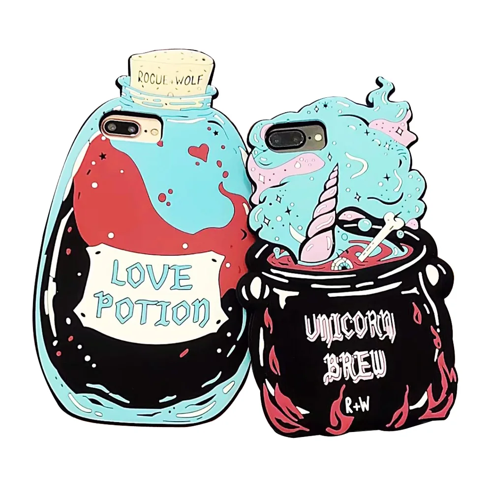 For iPhone Case 3D Cartoon Magic Potion & Unicorn Brew Soft Silicone Case Back Cover Skin For iPhone X 6 6s Plus 7 7Plus 8 8Plus
For iPhone Case 3D Cartoon Magic Potion & Unicorn Brew Soft Silicone Case Back Cover Skin For iPhone X 6 6s Plus 7 7Plus 8 8Plus