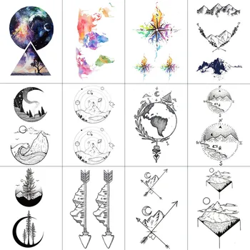 HXMAN 12 PCS/lot Mountain Temporary Tattoo Sticker for Women Men Fake Tatoo Body Art Adult Waterproof Stickers 9.8X6cm W12-08
HXMAN 12 PCS/lot Mountain Temporary Tattoo Sticker for Women Men Fake Tatoo Body Art Adult Waterproof Stickers 9.8X6cm W12-08