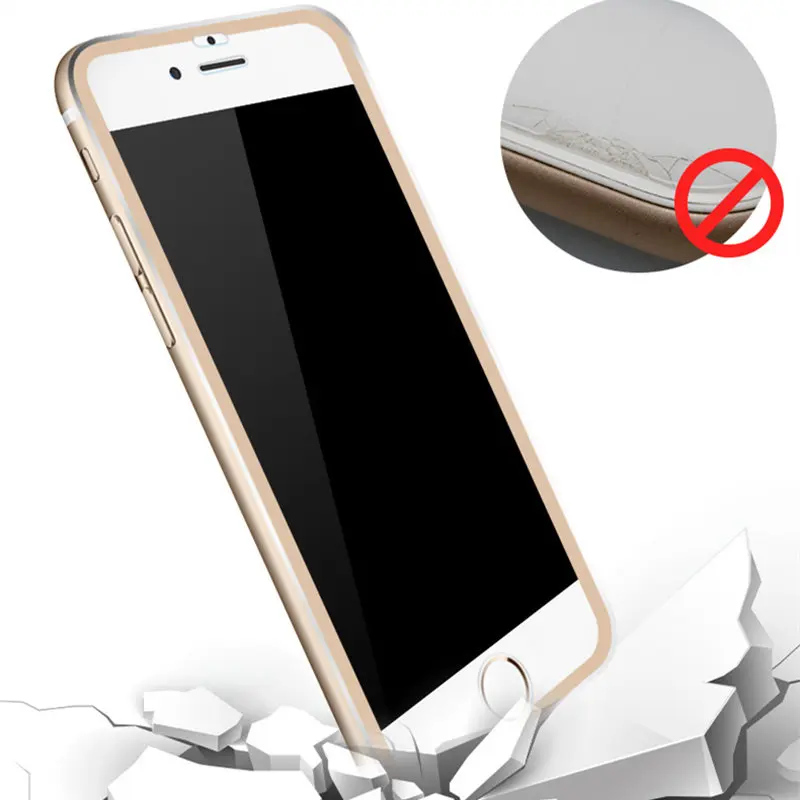 Алюминиевый сплав чехол из закаленного стекла для телефона Iphone 6 6S 8 7 Plus I Phone