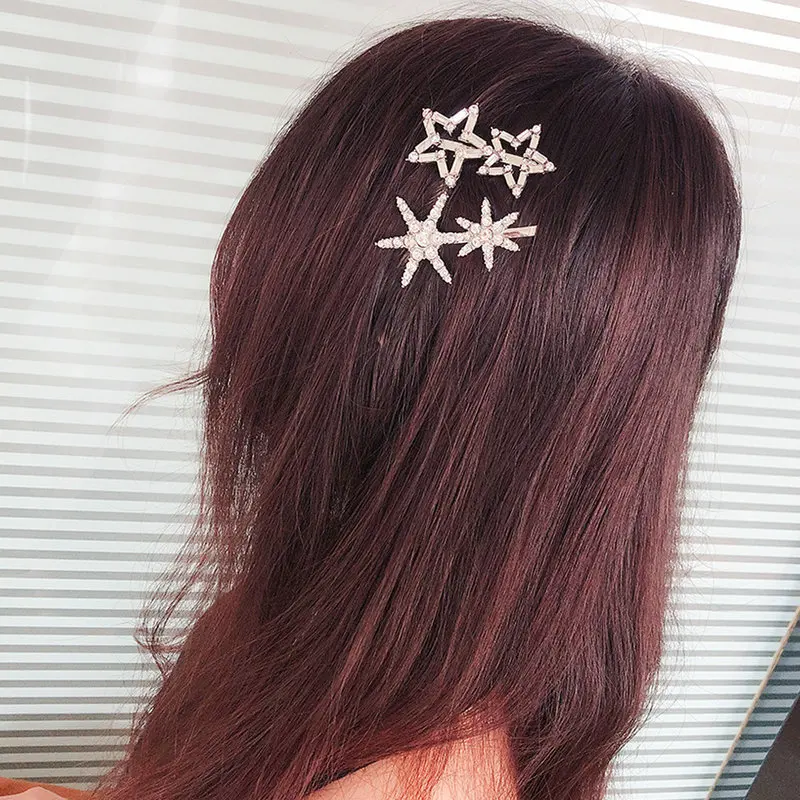 Simple Design Big Star Rhinestone Hair Clip for Women Handmade Hair Jewelry Girls Cute Hair Pins Birthday Gifts
Simple Design Big Star Rhinestone Hair Clip for Women Handmade Hair Jewelry Girls Cute Hair Pins Birthday Gifts