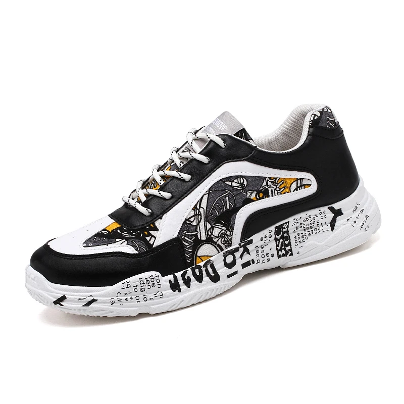 2019 Men Casual Shoes Flats Spring Autumn Sports Shoes Men Breathable Printing White Chunky Thick Bottom Student New Shoes
2019 Men Casual Shoes Flats Spring Autumn Sports Shoes Men Breathable Printing White Chunky Thick Bottom Student New Shoes