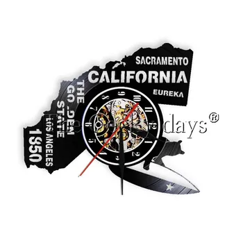 1Piece The Golden State Los Angeles WaLL Clock Exclusive Hanging Lamp Sacramento LED Wall Light California Eureka Decor Vinyl Cl
1Piece The Golden State Los Angeles WaLL Clock Exclusive Hanging Lamp Sacramento LED Wall Light California Eureka Decor Vinyl Cl