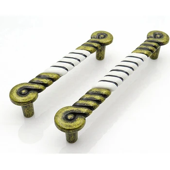 European Ceramic cabinet handles Chinese closet pulls New bookcase door handle Drawer dresser handle Antique furniture knobs96mm
European Ceramic cabinet handles Chinese closet pulls New bookcase door handle Drawer dresser handle Antique furniture knobs96mm