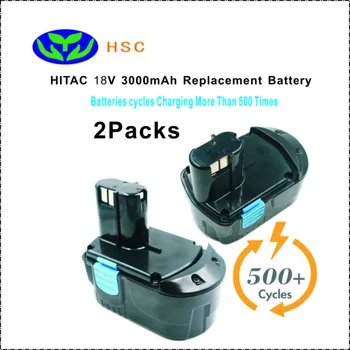 2PCS 3.0AH rechargeable battery HIT18C NiMh battery 18V Replacement HITAC EB1812S EB1820L EB1824L EB1826HL EB1830HL Battery pack
2PCS 3.0AH rechargeable battery HIT18C NiMh battery 18V Replacement HITAC EB1812S EB1820L EB1824L EB1826HL EB1830HL Battery pack