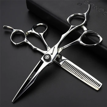 hair scissors 440c japanese steel 5.5 6.0 inch professional hairdressing scissors thinning scissors hair cutting scissors 
hair scissors 440c japanese steel 5.5 6.0 inch professional hairdressing scissors thinning scissors hair cutting scissors