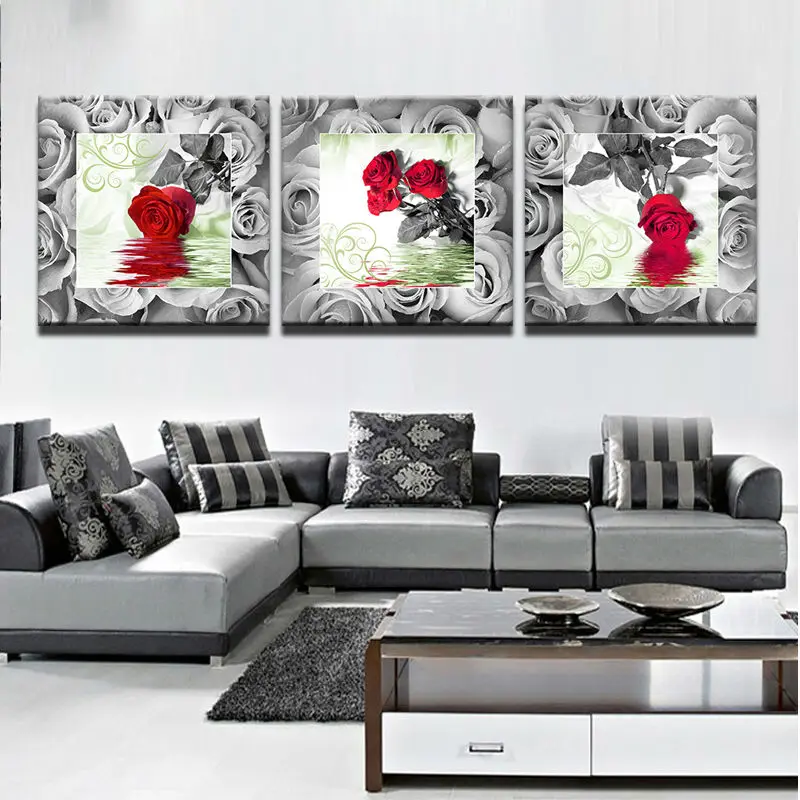 Modern Abstract Painting Photo Wall Pictures For Living Room Decor Painting 3 Pieces Red Rose Flower HD Poster Canvas Painting
Modern Abstract Painting Photo Wall Pictures For Living Room Decor Painting 3 Pieces Red Rose Flower HD Poster Canvas Painting