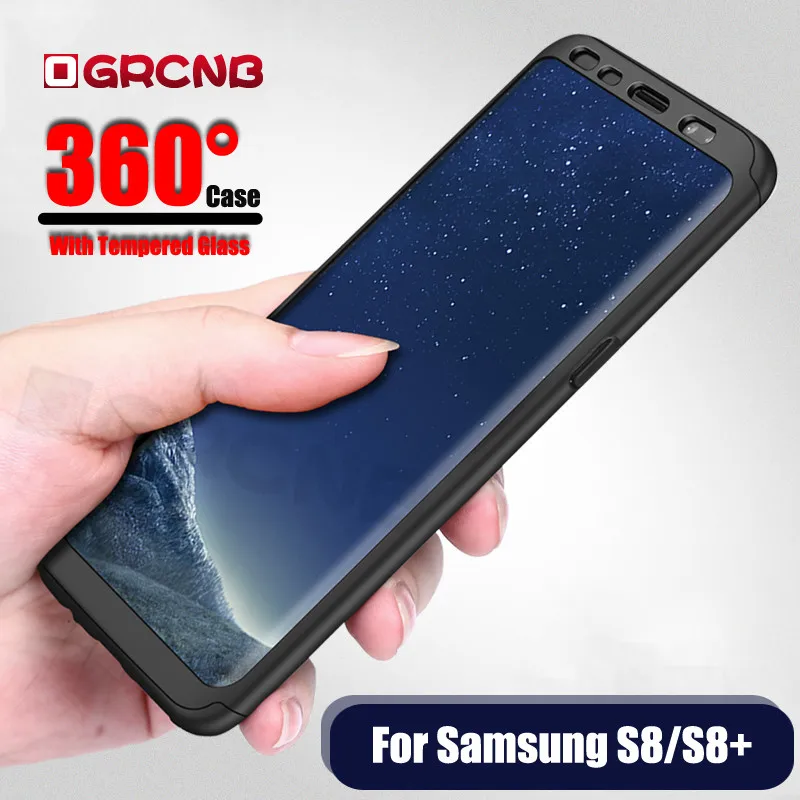 360 Full Cover Hard Case With Soft Film for Samsung galaxy s8 s9 plus case note 8 Protection Cases For Samsung S7 Edge S8 Case
360 Full Cover Hard Case With Soft Film for Samsung galaxy s8 s9 plus case note 8 Protection Cases For Samsung S7 Edge S8 Case