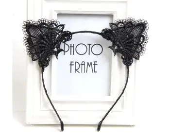 Cute Lace Cat Ears Headbands Lace Cat Ears Hair Accessories Headband Catwoman Jewelry Christmas Party decoration mix color
Cute Lace Cat Ears Headbands Lace Cat Ears Hair Accessories Headband Catwoman Jewelry Christmas Party decoration mix color