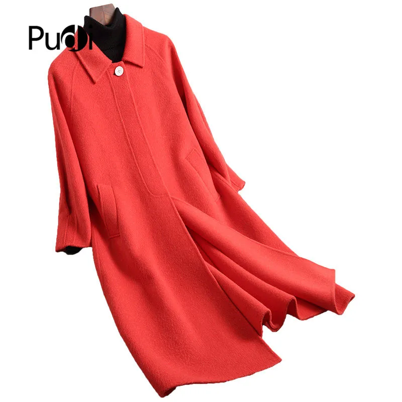 PUDI A38410-1 2019 Women new fashion red color double wool jacket lady style leisure Fall/Winter wool coat
PUDI A38410-1 2019 Women new fashion red color double wool jacket lady style leisure Fall/Winter wool coat