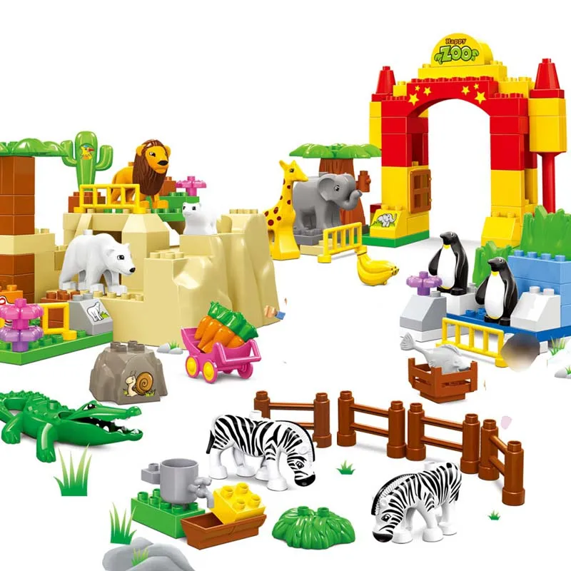 Duplo Large Size Bricks Happy Zoo Duplo Animal Figures Building Blocks Toys For Children With 69pcs
Duplo Large Size Bricks Happy Zoo Duplo Animal Figures Building Blocks Toys For Children With 69pcs