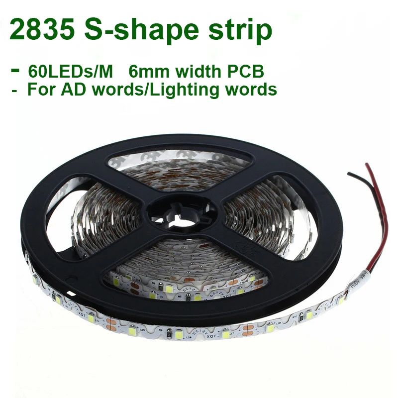 6mm width 2835 LED Bendable Ribbon for Advertising Lighting/High quality high brightness 2835 18-20lm/LED 60LEDs/M DC12V
6mm width 2835 LED Bendable Ribbon for Advertising Lighting/High quality high brightness 2835 18-20lm/LED 60LEDs/M DC12V