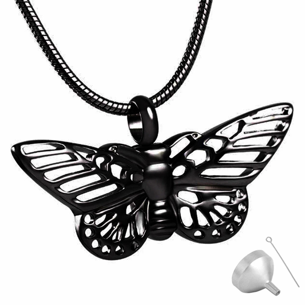 Butterfly Urn Necklace for Ashes Stainless Steel Cremation Jewelry Pet Urn Pendant Necklace
Butterfly Urn Necklace for Ashes Stainless Steel Cremation Jewelry Pet Urn Pendant Necklace