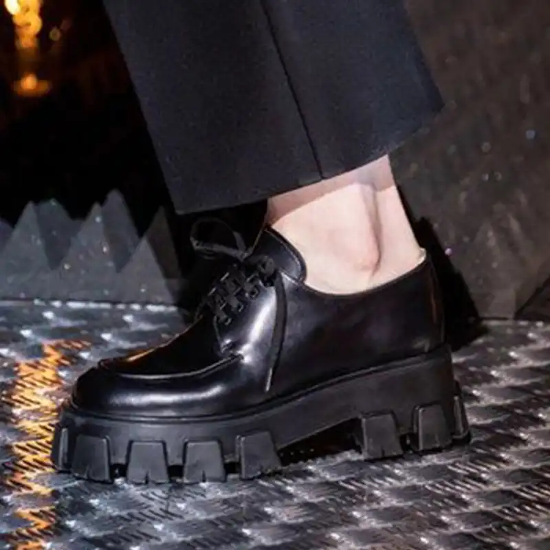 black leather lace up shoes womens