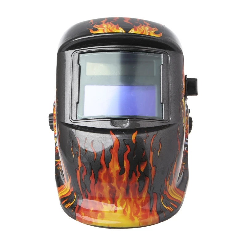 

Solar Auto Darkening Welding Helmet Mask Goggles UV/IR Presevation Skull Flame