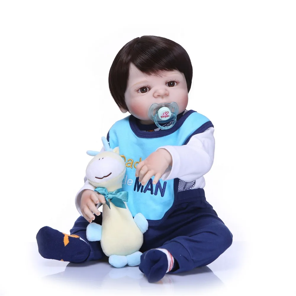 New Arrival 57CM Full Silicone Vinyl Baby Boy Reborn Dolls Kids Toy Bath Toy Lifelike Real Life Toys Newborn Princess Baby Doll
New Arrival 57CM Full Silicone Vinyl Baby Boy Reborn Dolls Kids Toy Bath Toy Lifelike Real Life Toys Newborn Princess Baby Doll