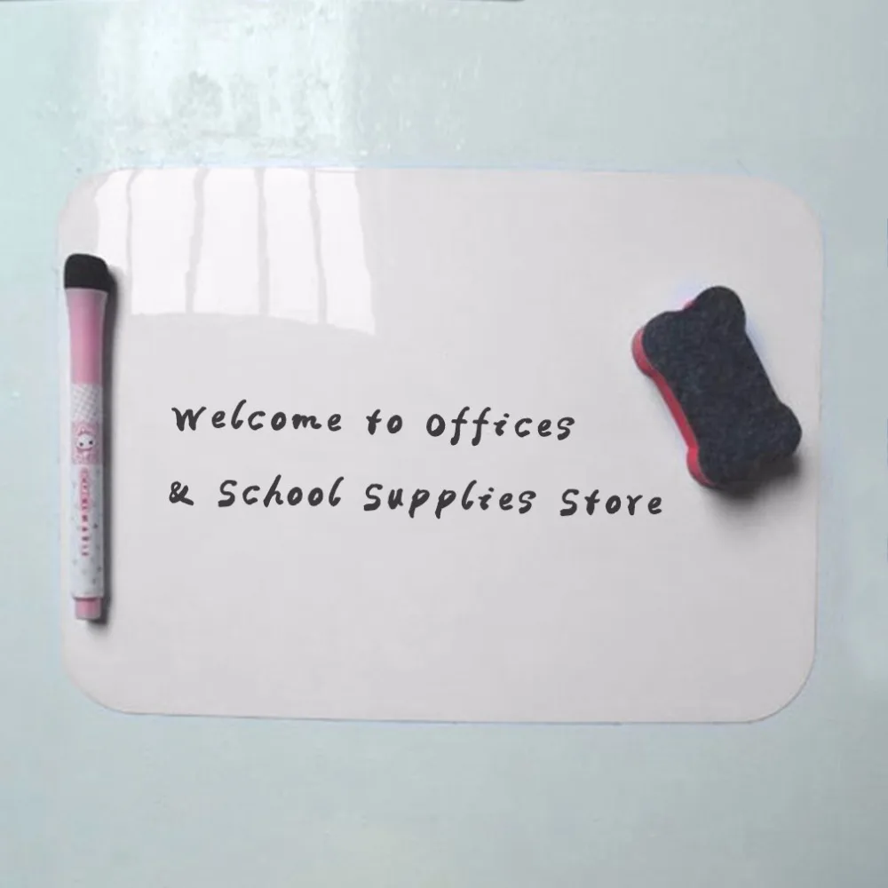 21*15cm Waterproof Whiteboard Writing Board Magnetic Fridge Erasable Message Board Memo Pad Drawing Board Home Office
21*15cm Waterproof Whiteboard Writing Board Magnetic Fridge Erasable Message Board Memo Pad Drawing Board Home Office