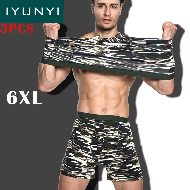 IYUNYI 3Pcs/lot Plus Size 6XL Men Boxer Shorts Camouflage Long Leg Sexy Man underwear Homewear Boxer Cueca Calzoncillos Hombre
IYUNYI 3Pcs/lot Plus Size 6XL Men Boxer Shorts Camouflage Long Leg Sexy Man underwear Homewear Boxer Cueca Calzoncillos Hombre
