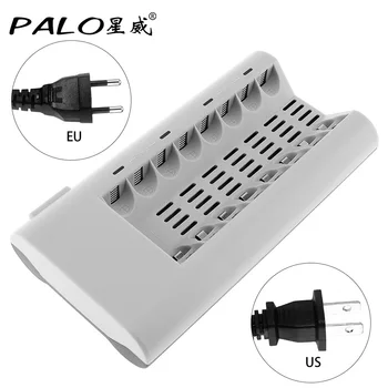 PALO 8 Slots LED Indicator Quick Battery Charger Over Temperature Current Protection for AA AAA NiCd NiMh Rechargeable Battery
PALO 8 Slots LED Indicator Quick Battery Charger Over Temperature Current Protection for AA AAA NiCd NiMh Rechargeable Battery