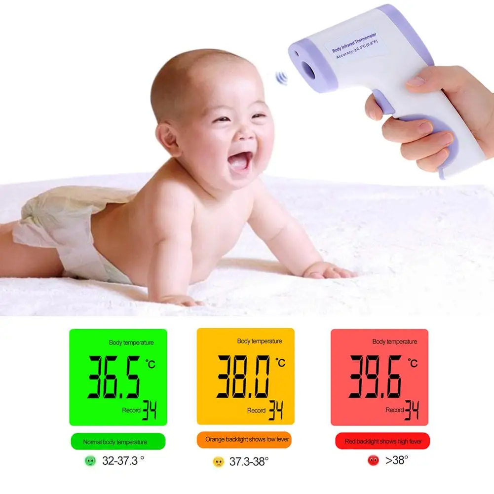 Medical Human Body Non-Contact Infrared Thermometer 3 Colors Electronic Thermometer Digital Pyrometer For Infants & Young 1PC J3
Medical Human Body Non-Contact Infrared Thermometer 3 Colors Electronic Thermometer Digital Pyrometer For Infants & Young 1PC J3
