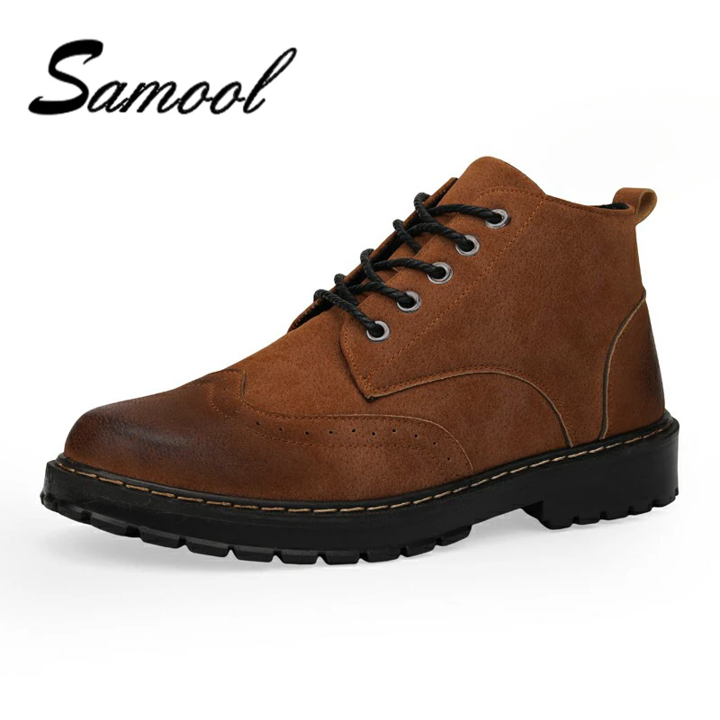 Genuine Leather Men Boots Autumn Winter Ankle Boots Fashion Footwear Lace Up Shoes Men High Quality Vintage Men Shoes hx5
Genuine Leather Men Boots Autumn Winter Ankle Boots Fashion Footwear Lace Up Shoes Men High Quality Vintage Men Shoes hx5