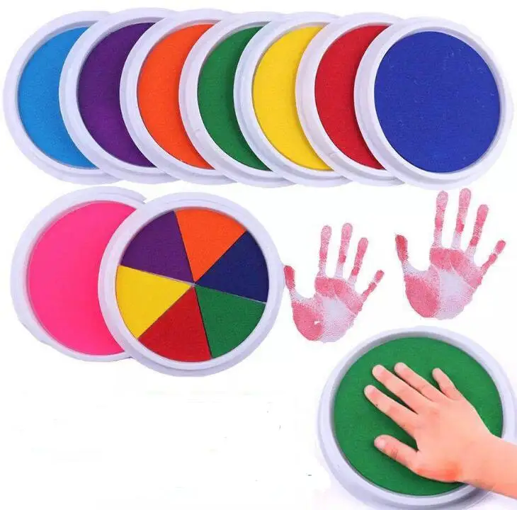 Funny Ink Pad Stamp DIY Finger Painting Craft Cardmaking Large Round For Kids Learning Education Drawing Toys 16*18CM
Funny Ink Pad Stamp DIY Finger Painting Craft Cardmaking Large Round For Kids Learning Education Drawing Toys 16*18CM