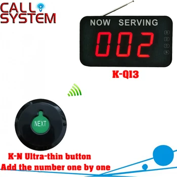 Clinic wireless paging calling system queue management 1 Ultra-thin button can add the number one by one 1 number screen
Clinic wireless paging calling system queue management 1 Ultra-thin button can add the number one by one 1 number screen