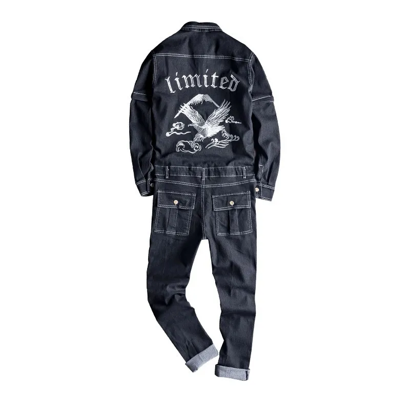 MORUANCLE Men's Fashion Embroidered Jeans Bib Overalls Male Denim Jumpsuits With Multi Pockets Suspender Pants Sleeve Detachable
MORUANCLE Men's Fashion Embroidered Jeans Bib Overalls Male Denim Jumpsuits With Multi Pockets Suspender Pants Sleeve Detachable