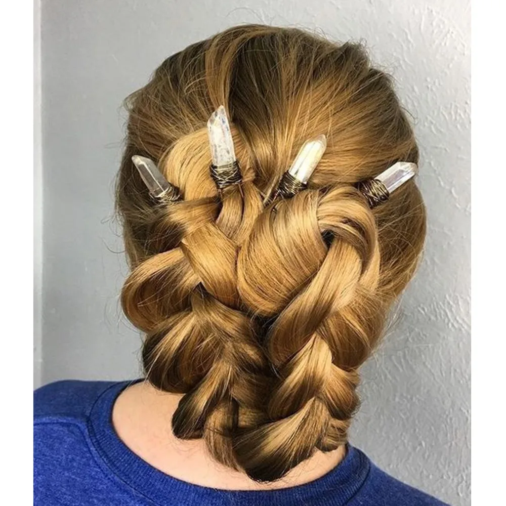 2019 New Arrival Natural Stone Handmade Hairpins Fashion Colorful Metal Hair Sticks Wedding Bridal Hair Comb haar accessoires
2019 New Arrival Natural Stone Handmade Hairpins Fashion Colorful Metal Hair Sticks Wedding Bridal Hair Comb haar accessoires