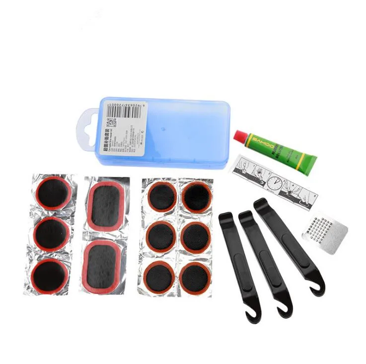 Mountain Bike Bicycle Repair Tools Cycling Flat Tire Repair Rubber Patch Glue Lever Set Tire Fix Kit Accessories
Mountain Bike Bicycle Repair Tools Cycling Flat Tire Repair Rubber Patch Glue Lever Set Tire Fix Kit Accessories