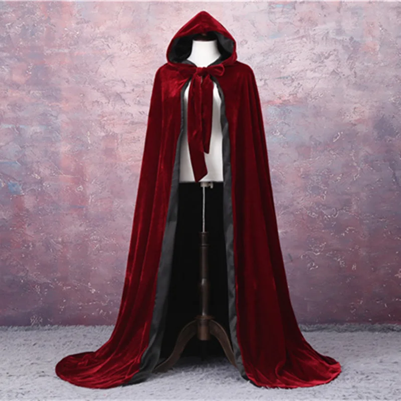 

Elegant Pageant Velvet Cloak Luxury Europe Style Robe Medieval Cape Shawl Party Queen Princess Wedding Shawl Cloak
