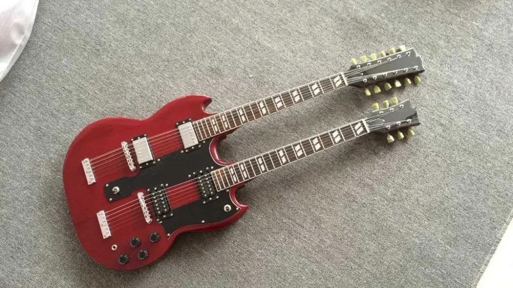 2018 new + factory + cherry red Chibson 1275 double necks electric guitar GB EDS model twin arms guitar Free Shipping
2018 new + factory + cherry red Chibson 1275 double necks electric guitar GB EDS model twin arms guitar Free Shipping