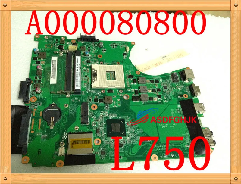 Оригинальная материнская плата для ноутбука Toshiba Satellite L655D L650D A000076380 DA0BL7MB6D0