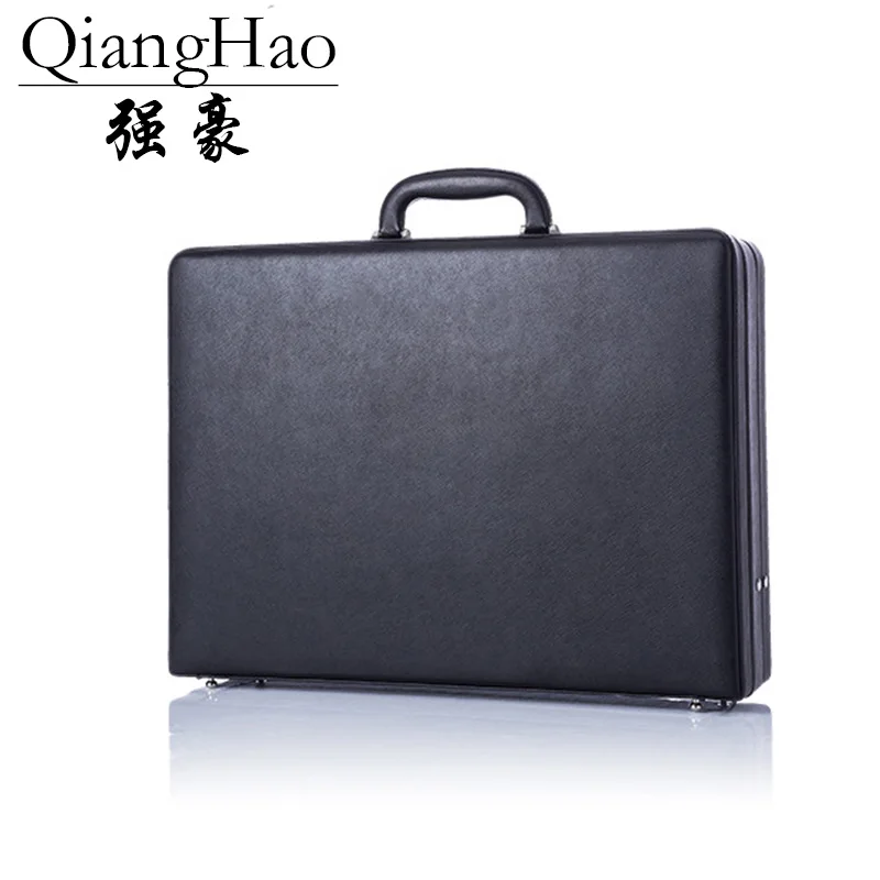 100% Cow Leather Business Briefcase Extensible Laptop Case Men's Suitcase Brand Designer Cash Case Office Portfolio Black
100% Cow Leather Business Briefcase Extensible Laptop Case Men's Suitcase Brand Designer Cash Case Office Portfolio Black