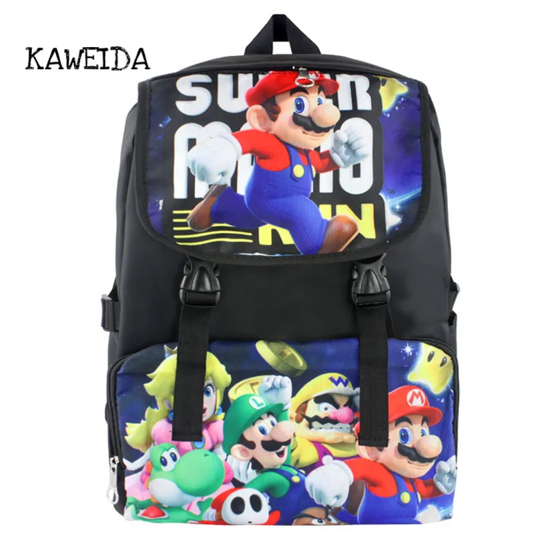

Famous Carton Figures Super Mario Bros. Backpack School Bag For Teenager Boys Girls Casual Travel Bags Bagpack Funny Day Pack