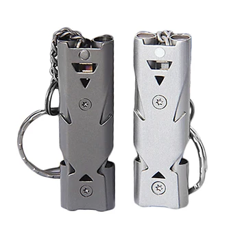100pcs/lot EDC Aluminum high-frequency Whistle Molle Emergency Survival Keychain for Camping Hiking Outdoor Sport Multi Tools
100pcs/lot EDC Aluminum high-frequency Whistle Molle Emergency Survival Keychain for Camping Hiking Outdoor Sport Multi Tools