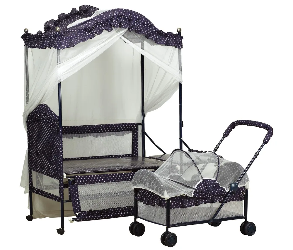 Quality Baby Iron Crib with Cradle(Cradle also as Stroller) with Mosquito Net & music/Xmz 9880-CyeT6 Quality Baby Iron Crib with Cradle(Cradle also as Stroller) with Mosquito Net & music/Xmz 9880-CyeT6<br><br>Aliexpress